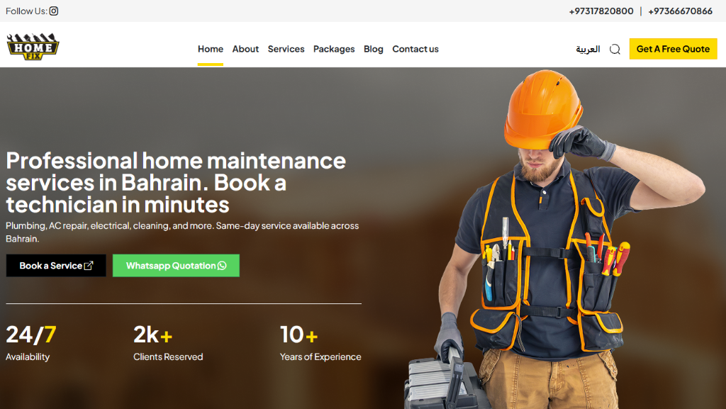 Homefix Facility Maintenance Preview